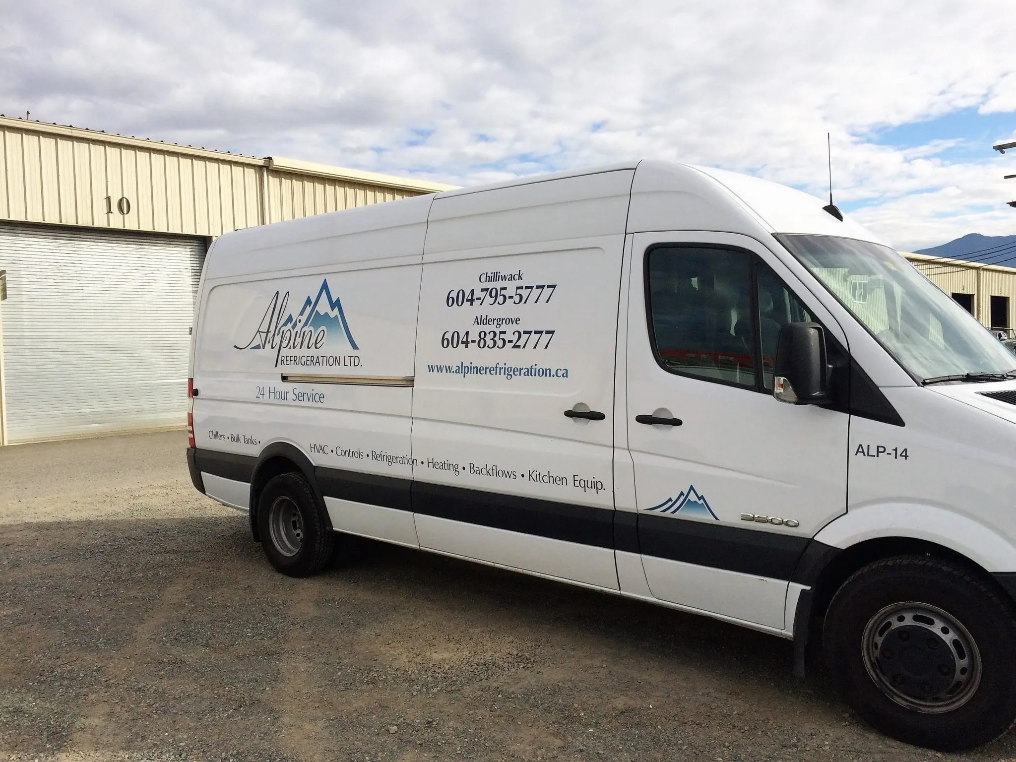 Sprinter Van for Commercial Service Alpine Refrigeration Mercedes Sprinter van ALP-14 for commercial refrigeration service