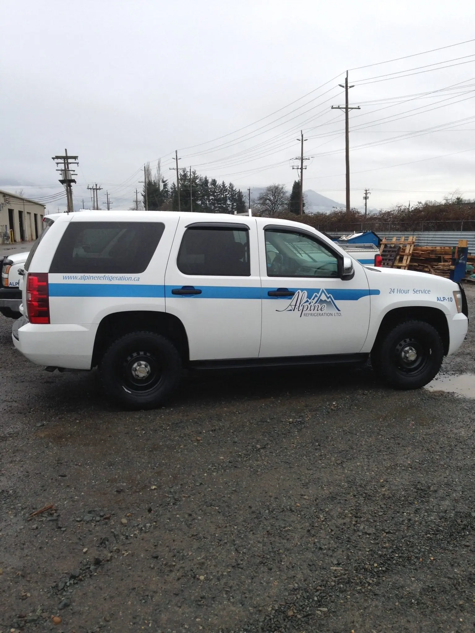 Alpine Fleet SUV Service Vehicle Alpine Refrigeration Chevrolet Tahoe SUV fleet vehicle for service calls